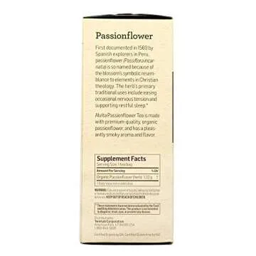 Alvita Tea Organic Herbal Passionflower Tea, 24 Count