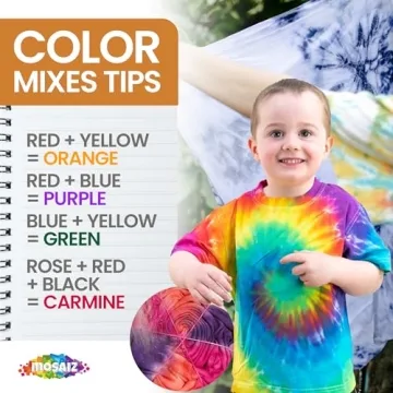 Mosaiz Tie Dye Kit for Parties and DIY Fun, Non Toxic