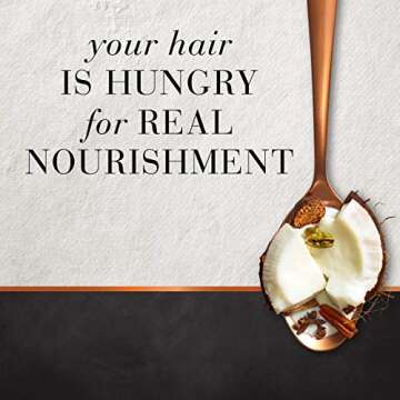 Sulfate Free Shampoo, Dye Free Nourishing Treatment, Coconut and Chai Spice, Hair Food, 17.9 FL OZ