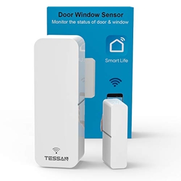 TESSAN Smart WiFi Door Sensor | Security & Automation, No Hub Required.