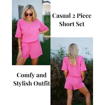 Zeagoo Women's Cotton Linen Tracksuit for Casual Style