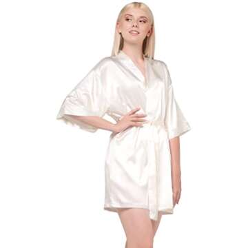 Turquaz Satin Kimono Robes for Brides & Bridesmaids
