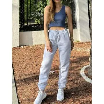 Warm Fleece Grey Sweatpants for Women – PINSPARK Athletic Pants