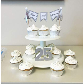 Gifbera Silver Foil Cupcake Liners - 200 Count