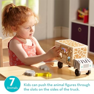 Melissa & Doug Wooden Rescue Truck for Toddlers - Fun & Educational Toy