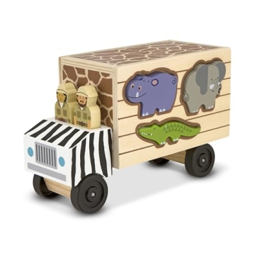 Melissa & Doug Wooden Rescue Truck for Toddlers - Fun & Educational Toy