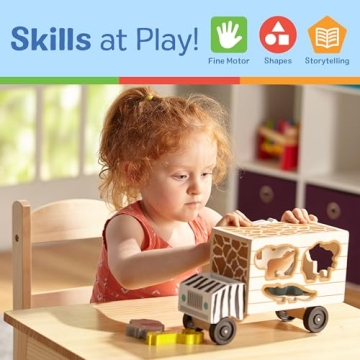 Melissa & Doug Wooden Rescue Truck for Toddlers - Fun & Educational Toy
