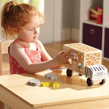Melissa & Doug Wooden Rescue Truck for Toddlers - Fun & Educational Toy