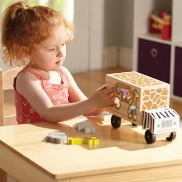 Melissa & Doug Wooden Rescue Truck for Toddlers - Fun & Educational Toy