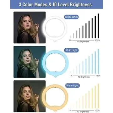 LED Ring Light 14" for Perfect Selfies & Live Streaming