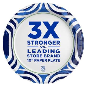 Dixie Ultra Large Paper Plates, 100 Count, 10 Inch