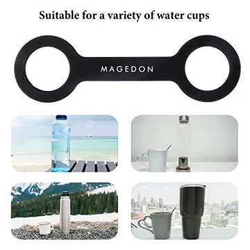MAGEDON Water Bottle Carrier Grip 2 Pack for Easy Handling