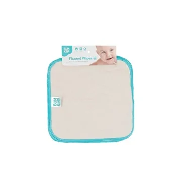 Bumkins Reusable Eco-Friendly Flannel Baby Wipes 12-Pack
