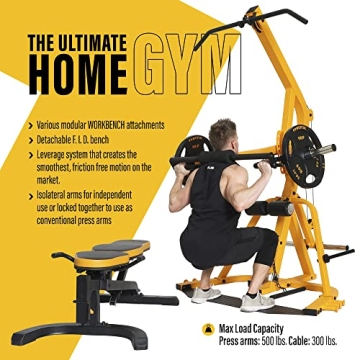 Powertec Fitness Workbench LeverGym for Home Workouts