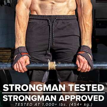 SERIOUS STEEL FITNESS Figure 8 Deadlifting Straps (70 Centimeters)