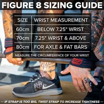 SERIOUS STEEL FITNESS Figure 8 Deadlifting Straps (70 Centimeters)