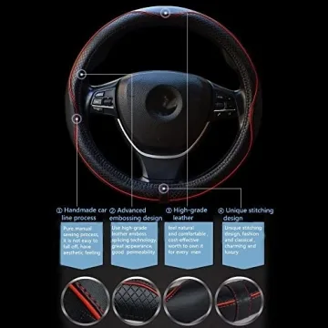 Heavy Duty Car Steering Wheel Cover - Anti-Slip Design