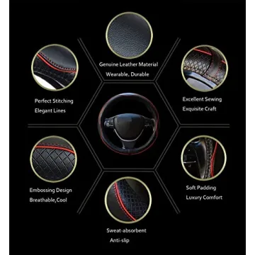 Heavy Duty Car Steering Wheel Cover - Anti-Slip Design