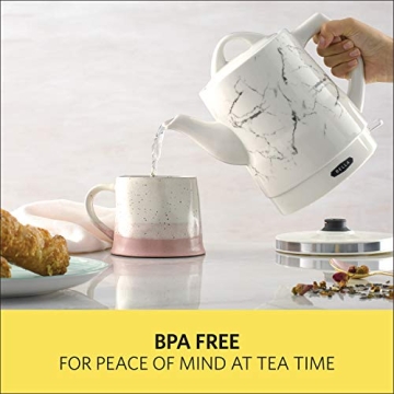 BELLA 1.5L Electric Ceramic Tea Kettle with Safety Features