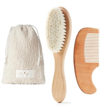 MYZI Baby Brush and Comb Set for Newborns and Infants