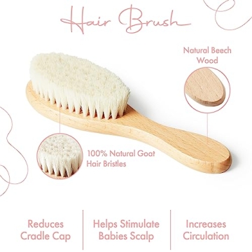 MYZI Baby Brush and Comb Set for Newborns and Infants