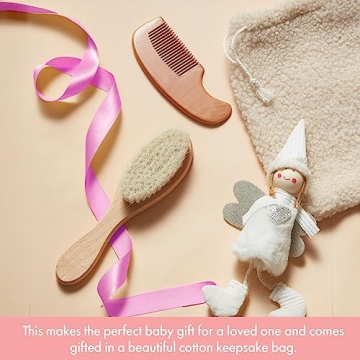 MYZI Baby Brush and Comb Set for Newborns and Infants