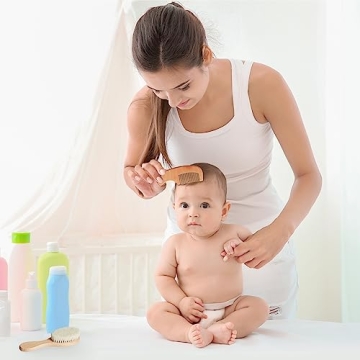 MYZI Baby Brush and Comb Set for Newborns and Infants