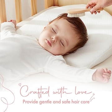 MYZI Baby Brush and Comb Set for Newborns and Infants