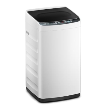 Midea MLTW09M1BWW Portable Washer with 6 Cycles, Drum Clean, Quick, Stainless Steel Tub, Transparent...