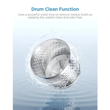 Midea MLTW09M1BWW Portable Washer with 6 Cycles, Drum Clean, Quick, Stainless Steel Tub, Transparent Lid, LED Display Washing Machine, 0.9 cu. ft, White