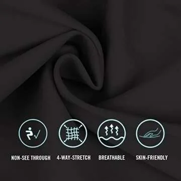 BALEAF Women's 8" Biker Shorts Compression High Waist Spandex Yoga Shorts 4 Pockets Workout Athletic Running Gym Shorts Black Size L