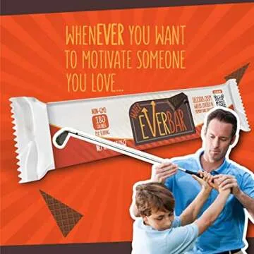 EverBar - Dark'n Crispy Chocolate Bars, 48 Count | Non-GMO, Dark Chocolate Wafer Candy Bar | On the Go | With Coffee or Tea | Healthy Snack | Bite-Size Premium Wafer Chocolate 48 Count