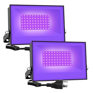 Onforu 2 Pack Black Light Flood Lights for Events