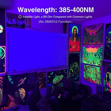 Onforu 2 Pack Black Light Flood Lights for Events