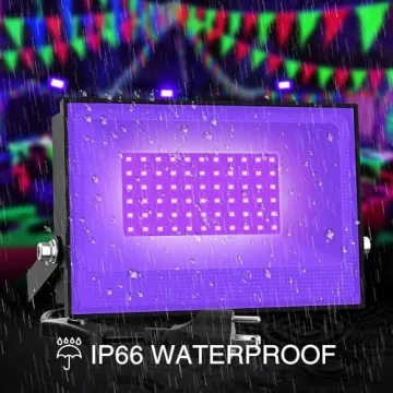 Onforu 2 Pack Black Light Flood Lights for Events