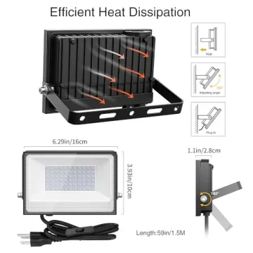 Onforu 2 Pack Black Light Flood Lights for Events