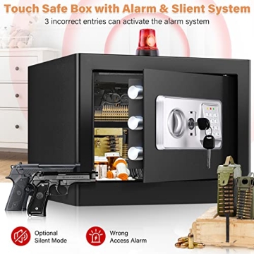 Fireproof Waterproof Home Safe Digital Keypad Removable Shelf