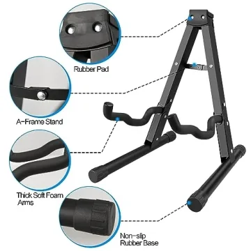 DkOvn A-Frame Folding Guitar Stand for All Instruments