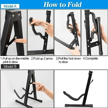 DkOvn A-Frame Folding Guitar Stand for All Instruments