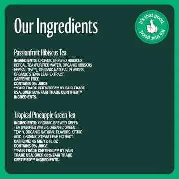 Zevia Organic Zero Sugar Tea Variety Pack - Refreshing Flavors