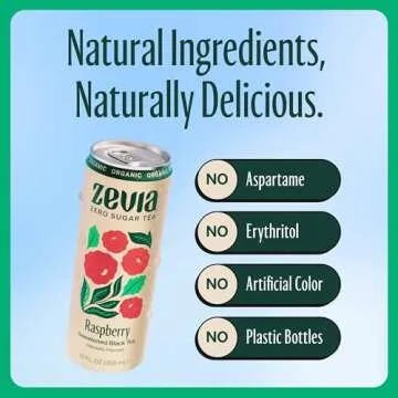 Zevia Organic Zero Sugar Tea Variety Pack - Refreshing Flavors