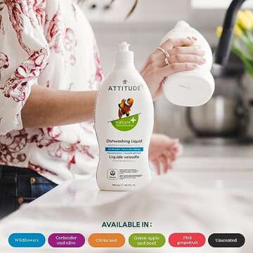 ATTITUDE Eco-Friendly Kitchen Cleaner & Dish Bundle - Citrus Zest