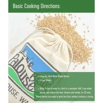 Certified Glyphosate Residue Free Hard White Wheat Berries | 25 LBS | Emergency Food Storage Bucket | Non-GMO | Grown on Our Family Farm | Bulk