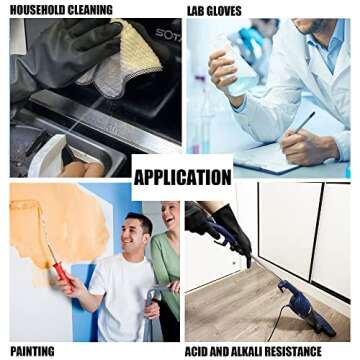 ROYAKI Heavy Duty Rubber Gloves for Ultimate Protection