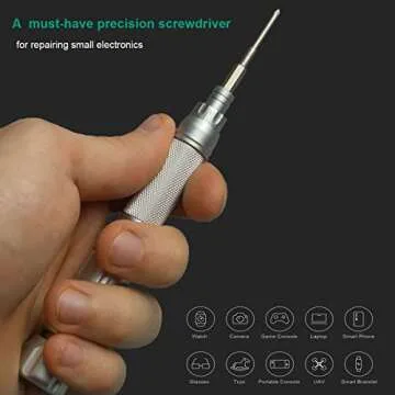 NANCH Small Precision Screwdriver Set for Electronics,22 in 1 Micro Screwdriver Set with 22 S2 Magnetic Screwdriver Bits and Extendable Handle,Screwdriver Kit for Computer Laptop Watch Jewelers