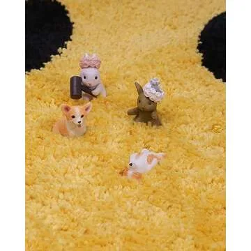 Smile Face Bath Mat for Bathtub Bathroom Sink Bedroom Decorations Cute Happy Face Retro Aesthetic Carpet Room Decor Bath Rugs, Absorbent, Microfiber, Anti-Slip