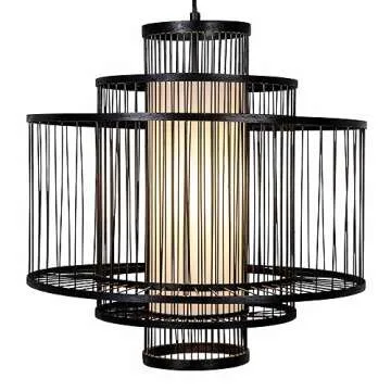 Boho Bamboo Chandelier for Warm Ambiance