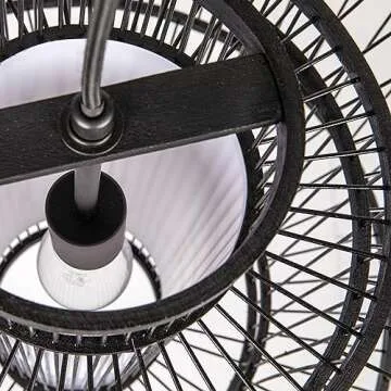 Boho Bamboo Chandelier for Warm Ambiance