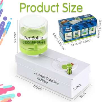 Brush Rinser Water Paint Cleaner, Paint Brush Rinser Dispenser, Multifunctional Water Recycling Rinse Paintbrush Cleaner, Watercolor and Water Based Creative Gift for Adults Artist Kids