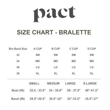 Pact Women's Organic Cotton Pretty Plunge Bralette, Black